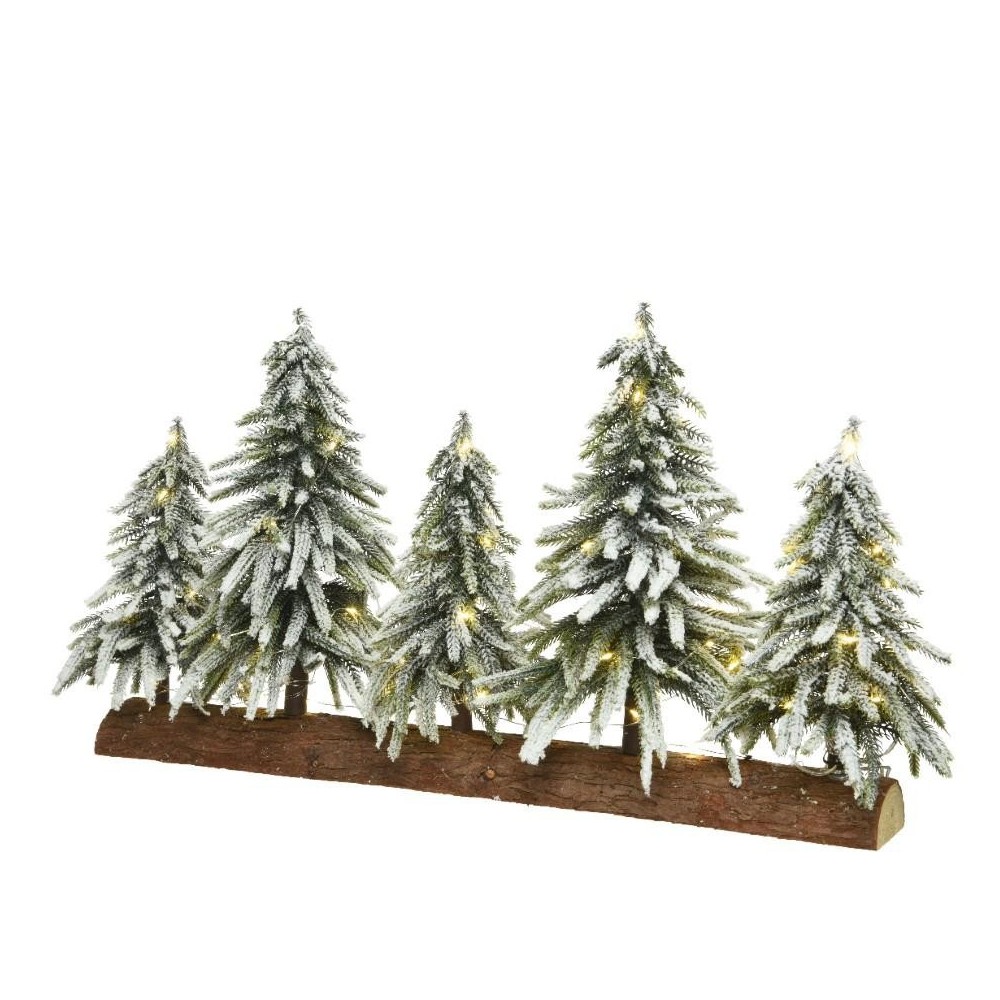 MINI ABETI LED 5 SU TRONCO L.65CM.